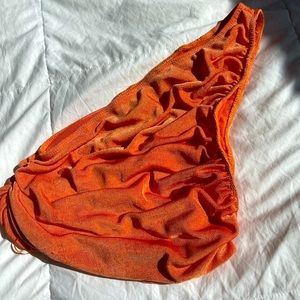 Cute Asymmetric Orange Summer Crop Top
